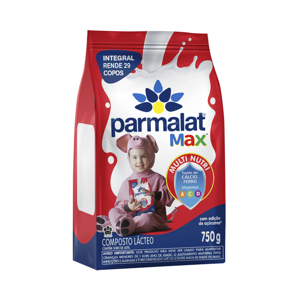 Parmalat Max com Leite Integral 750g