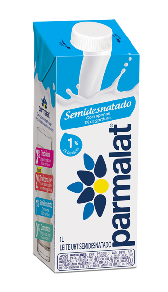 Leite UHT Semidesnatado 1L