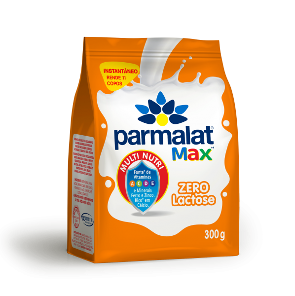 Leite em pó integral zero lactose Parmalat 300g